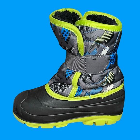 KAMIK Toddler Infant Blue Green Snowbug 4 Boots Size 10 - Picture 3 of 5